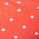 Unique Vintage Red & White Pin Dot Marlene Crop Swim Top