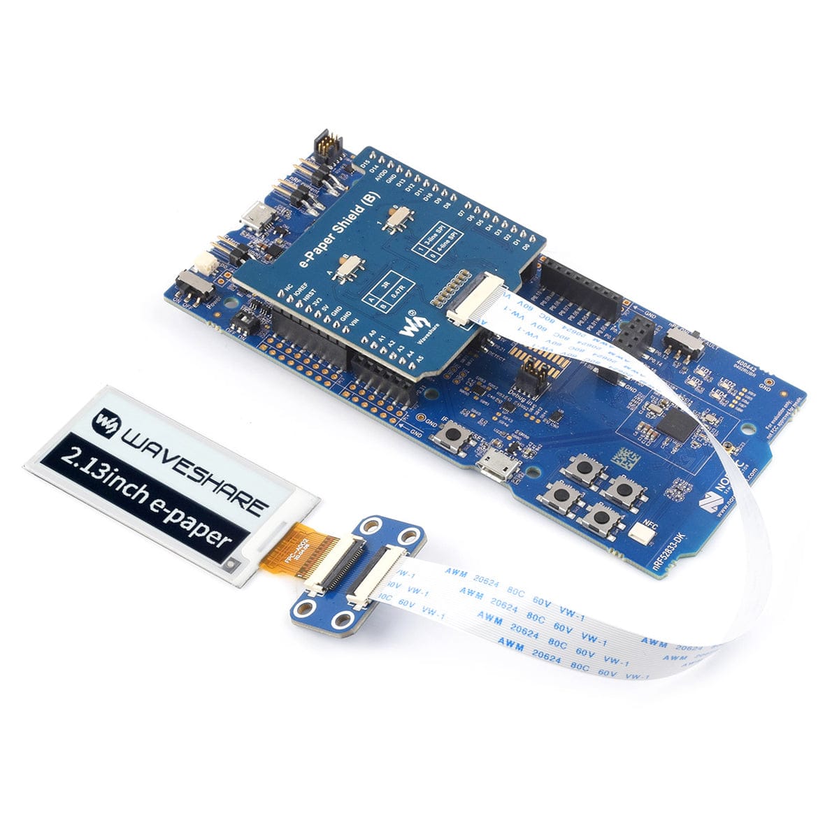 Universal E-Paper Raw Panel Driver Shield (B) for Arduino