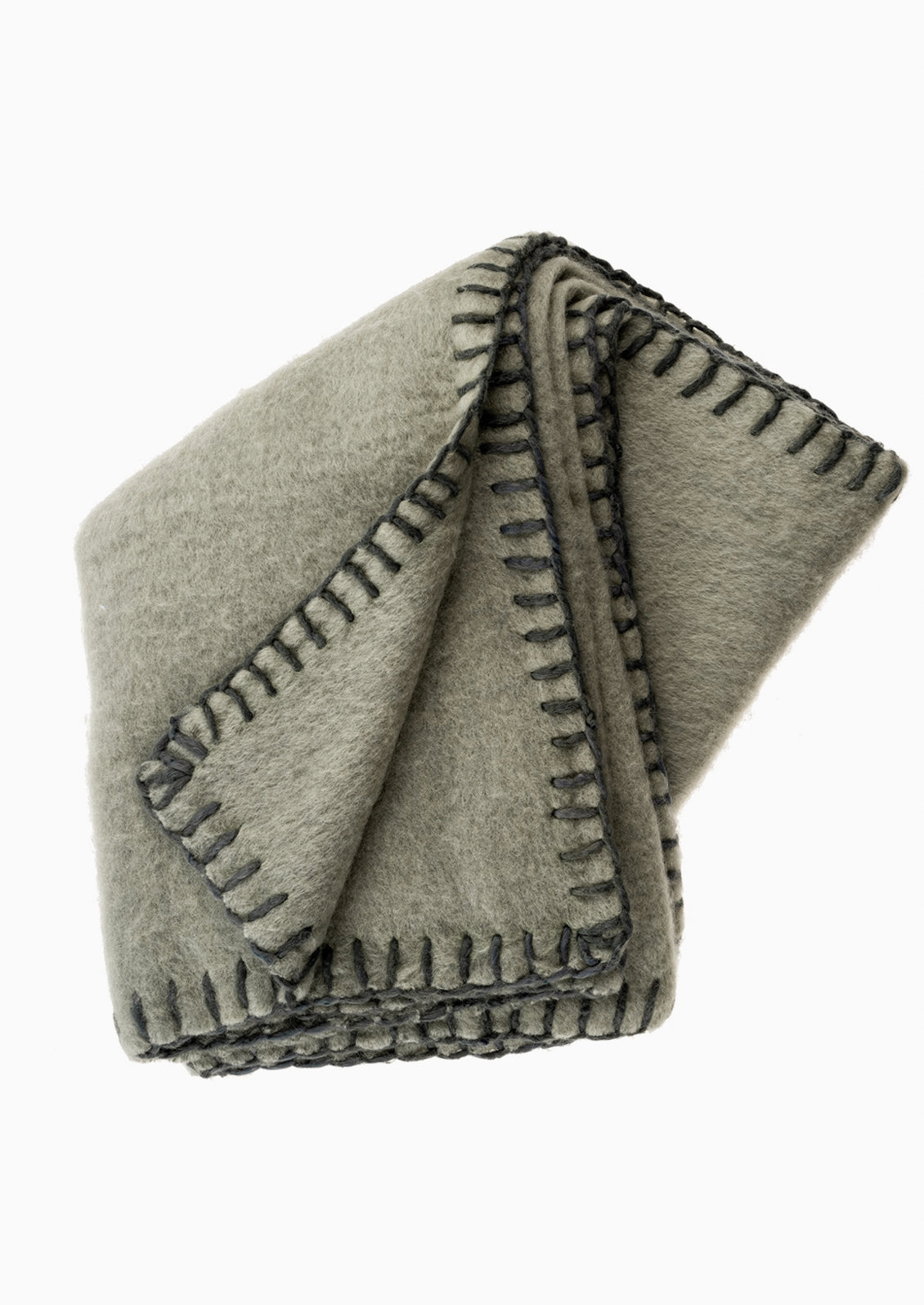 Whipstitch Trim Throw Blanket