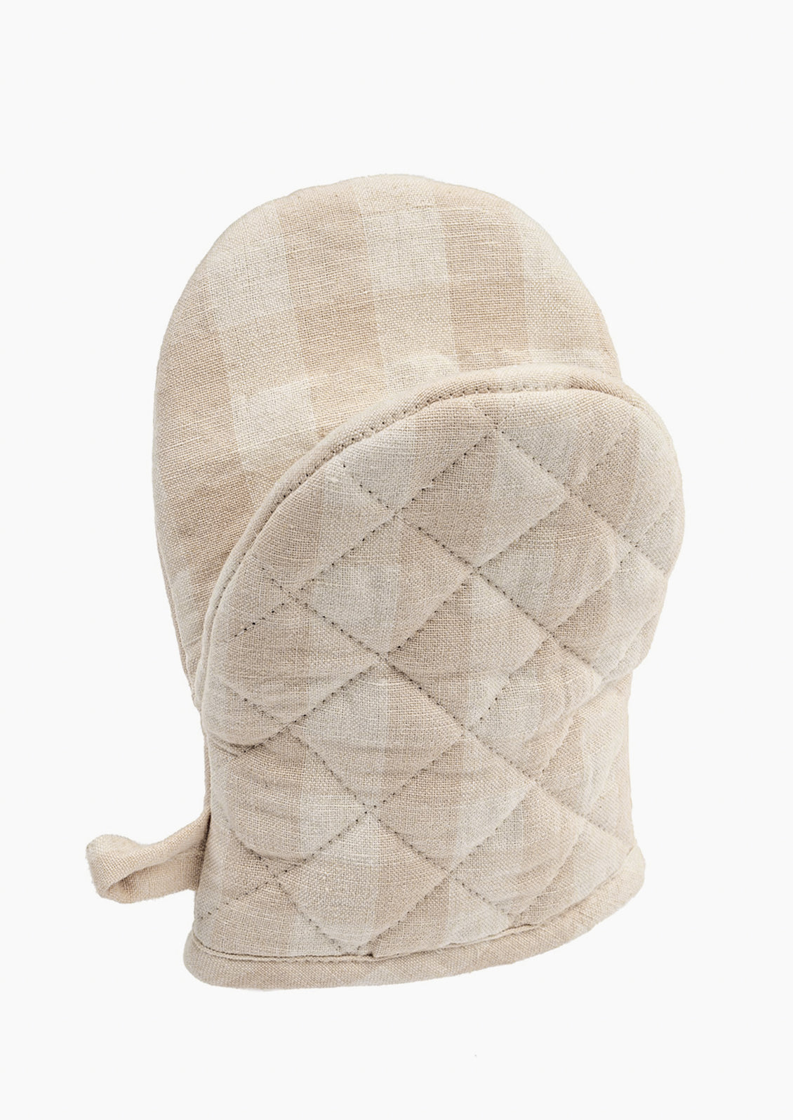 Gingham Oven Mitt