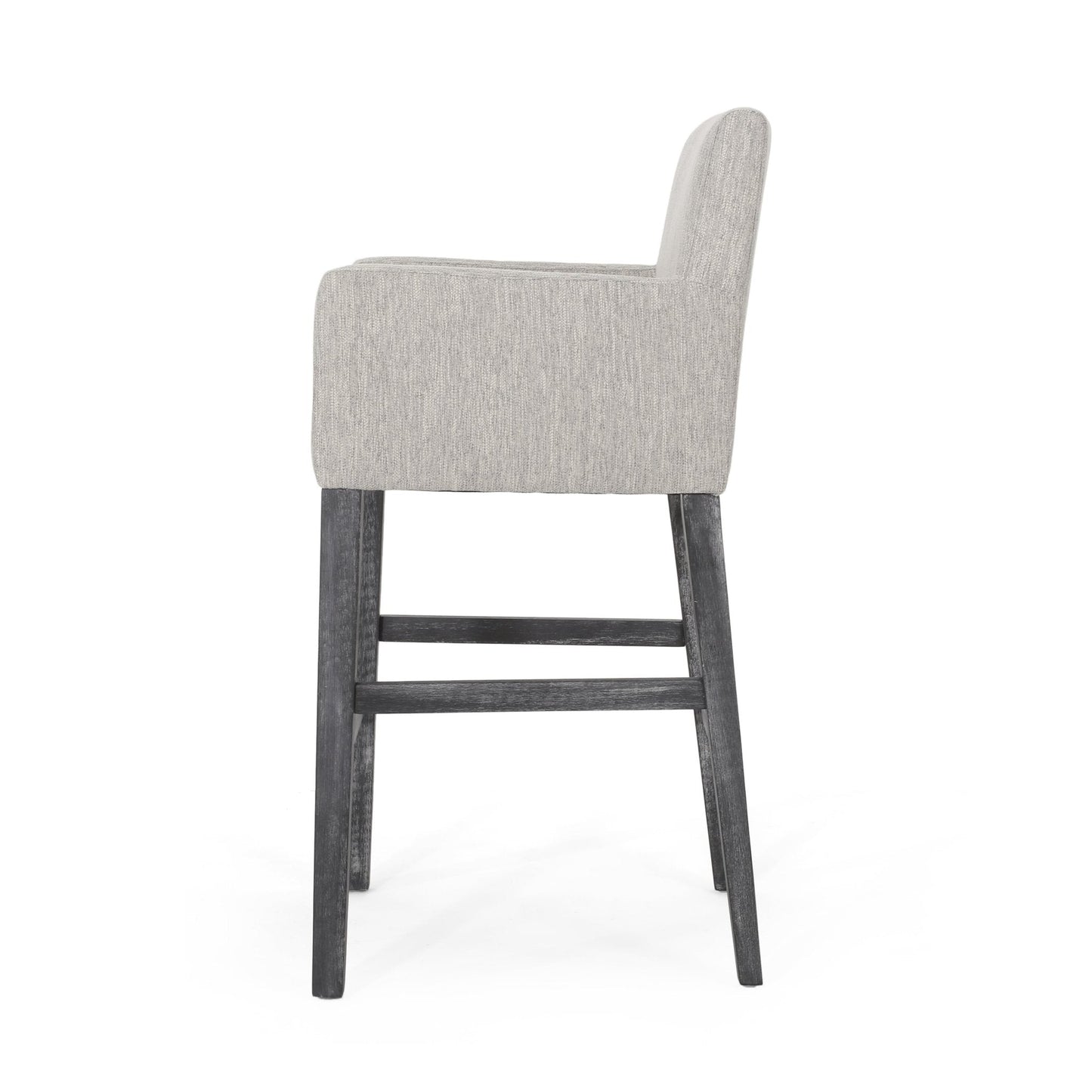 Upholstered Counter Chair with Straight Arm