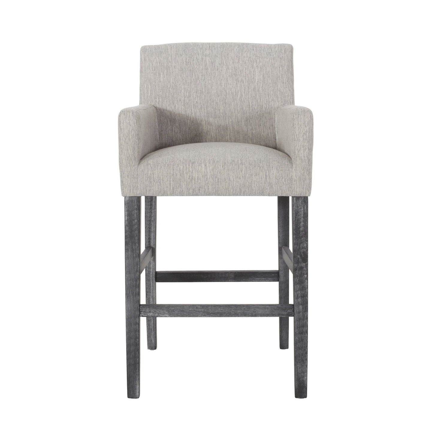 Upholstered Counter Chair with Straight Arm