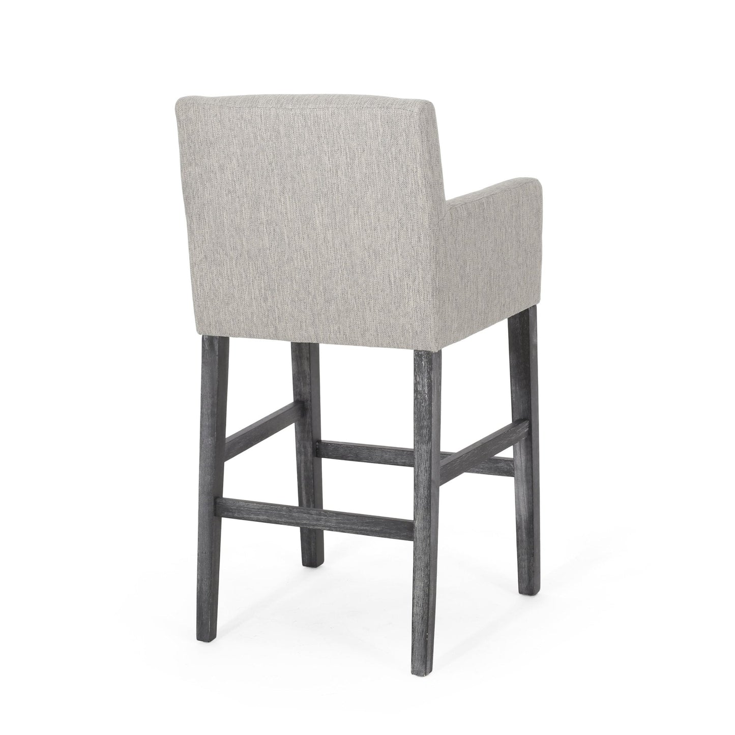 Upholstered Counter Chair with Straight Arm