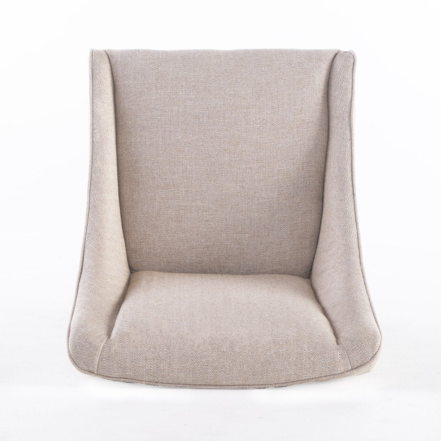 Upholstered Dining Chair with Wing Back, Slide Arm and Nail Head Trim