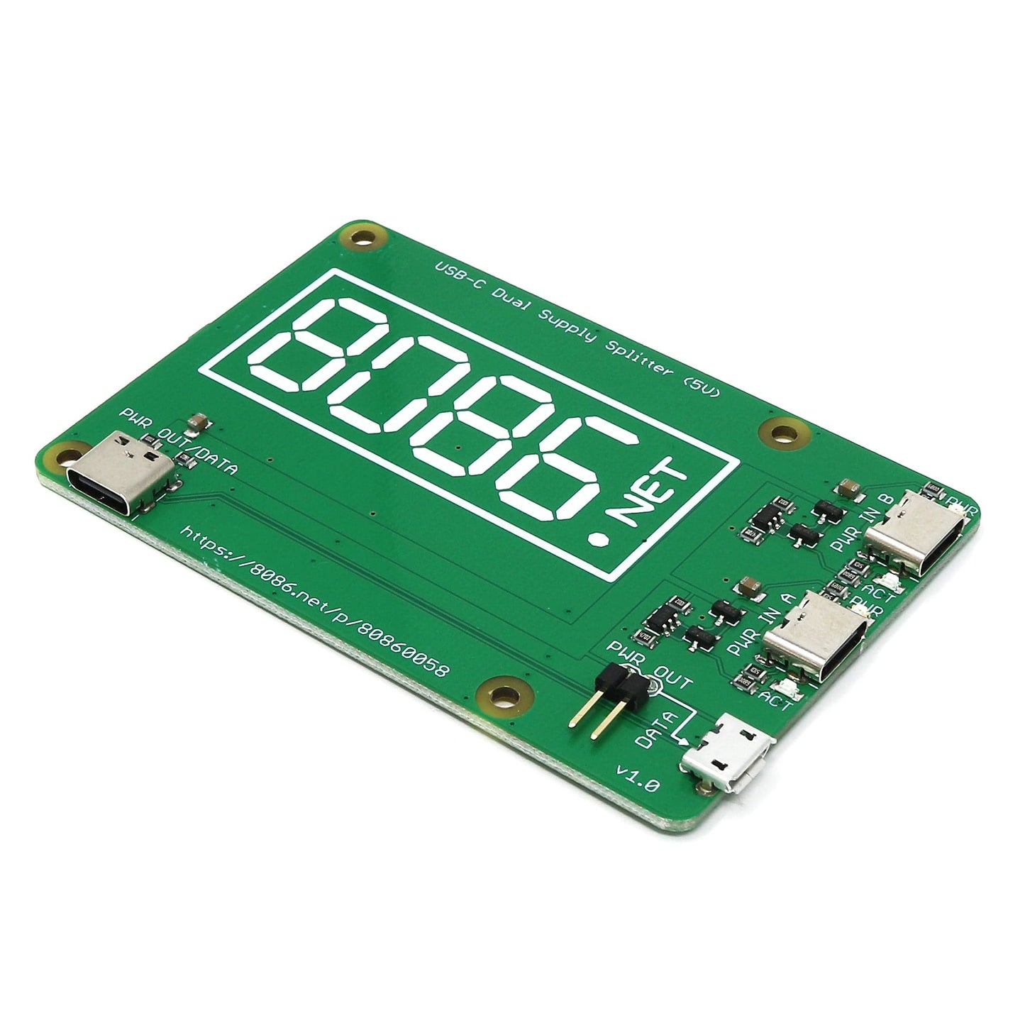 USB-C Dual Supply Splitter (5V)