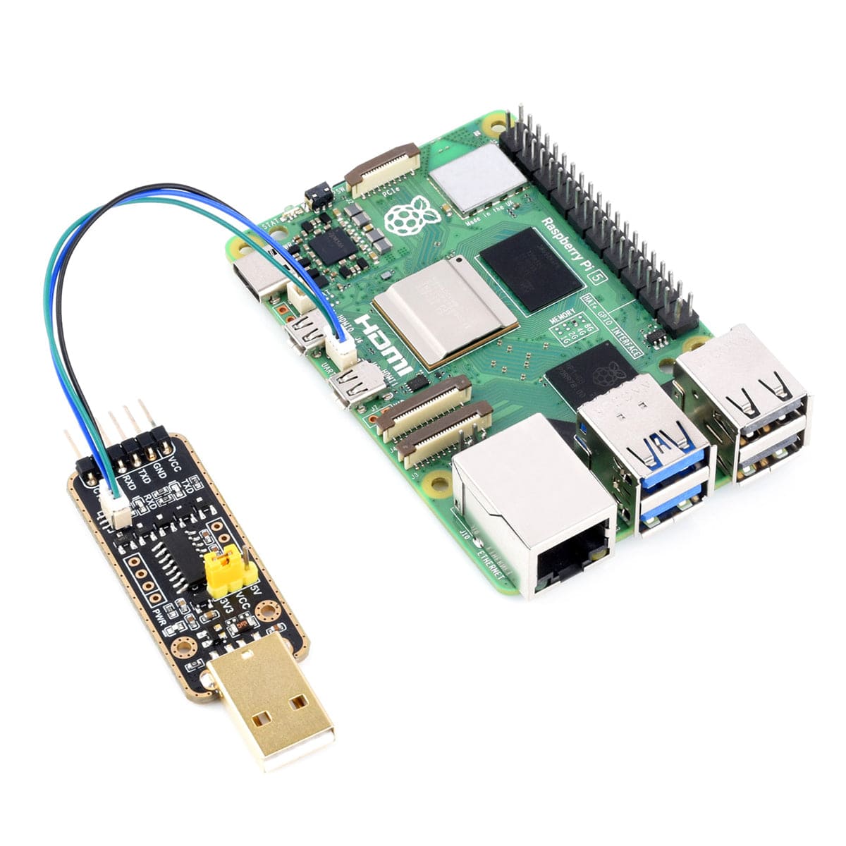 USB to UART Debugger Module for Raspberry Pi 5