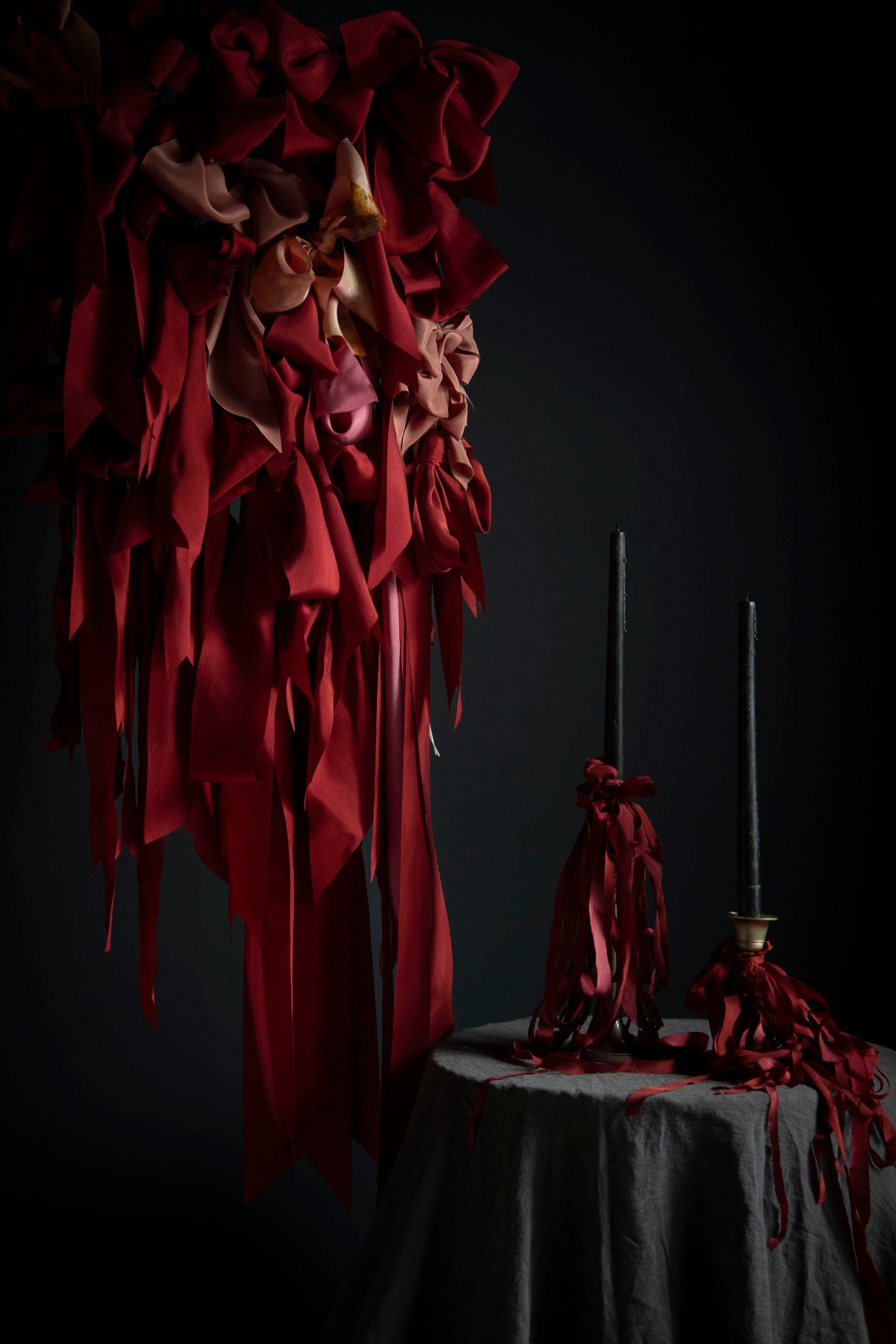 Holiday Red Silk Ribbon *read full description