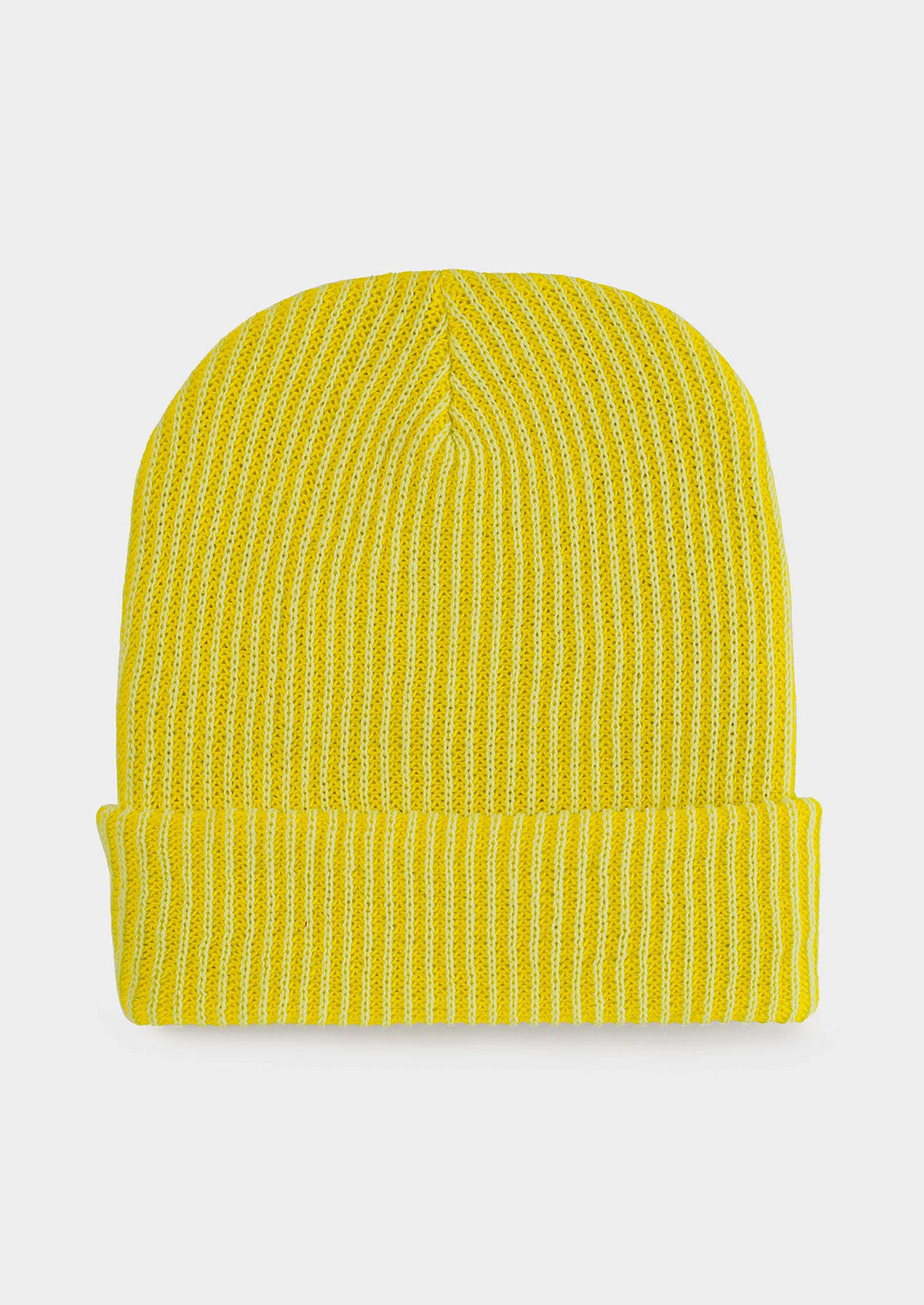 Two Tone Ribbed Beanie