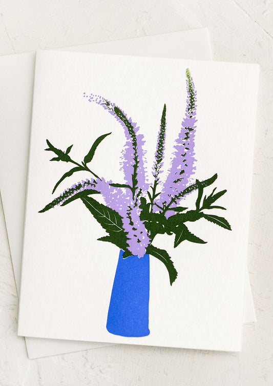 Veronica In Vase Blank Card