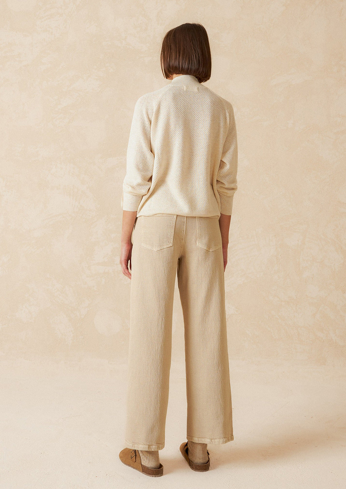Seam Front Jean in Garment Dye Twill