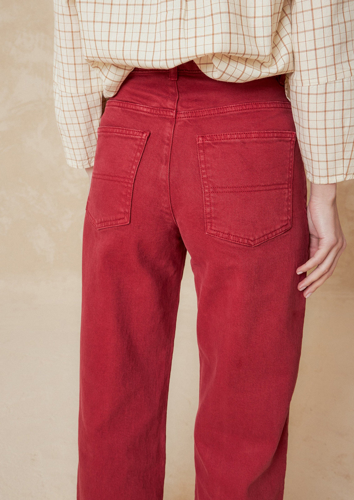 Seam Front Jean in Garment Dye Twill