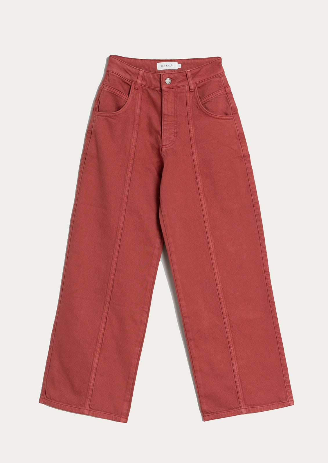 Seam Front Jean in Garment Dye Twill
