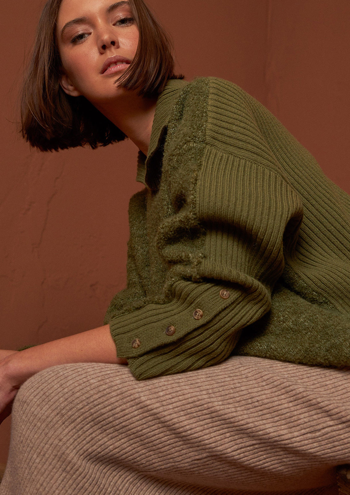 Milo Contrast Knit Sweater