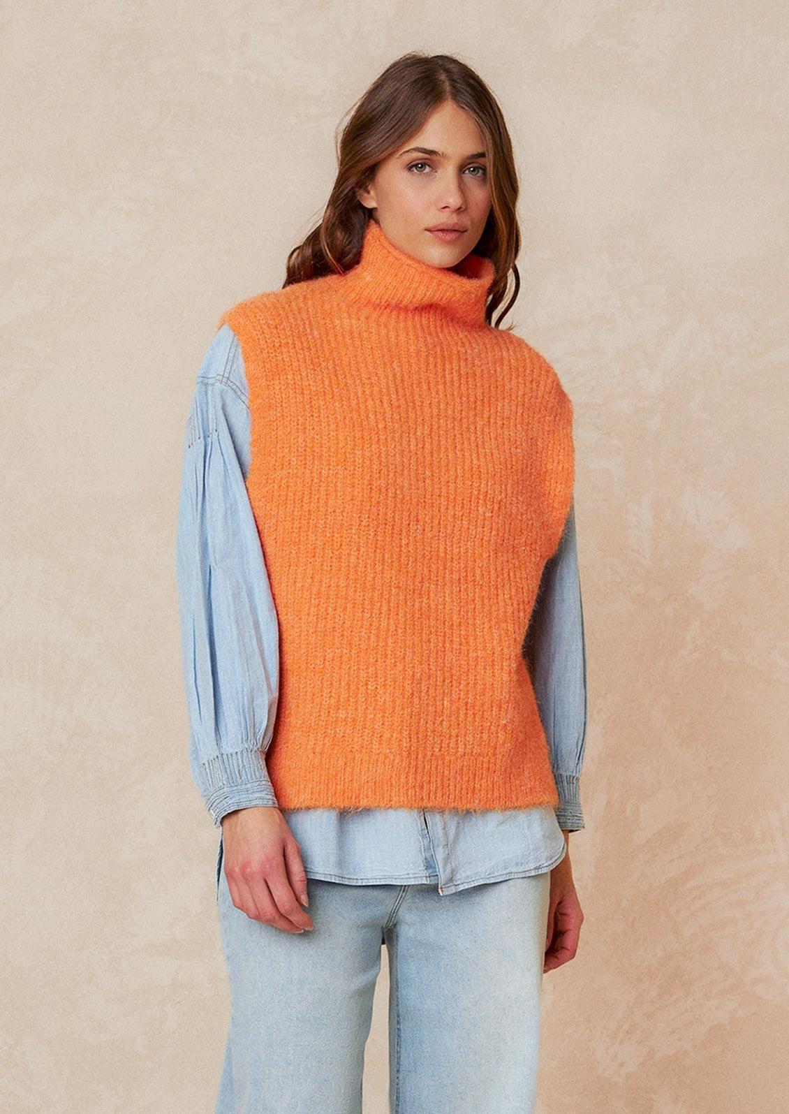 Lidey Turtleneck Sweater Vest