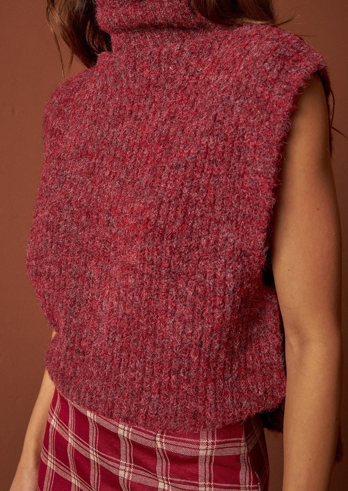 Lidey Turtleneck Sweater Vest