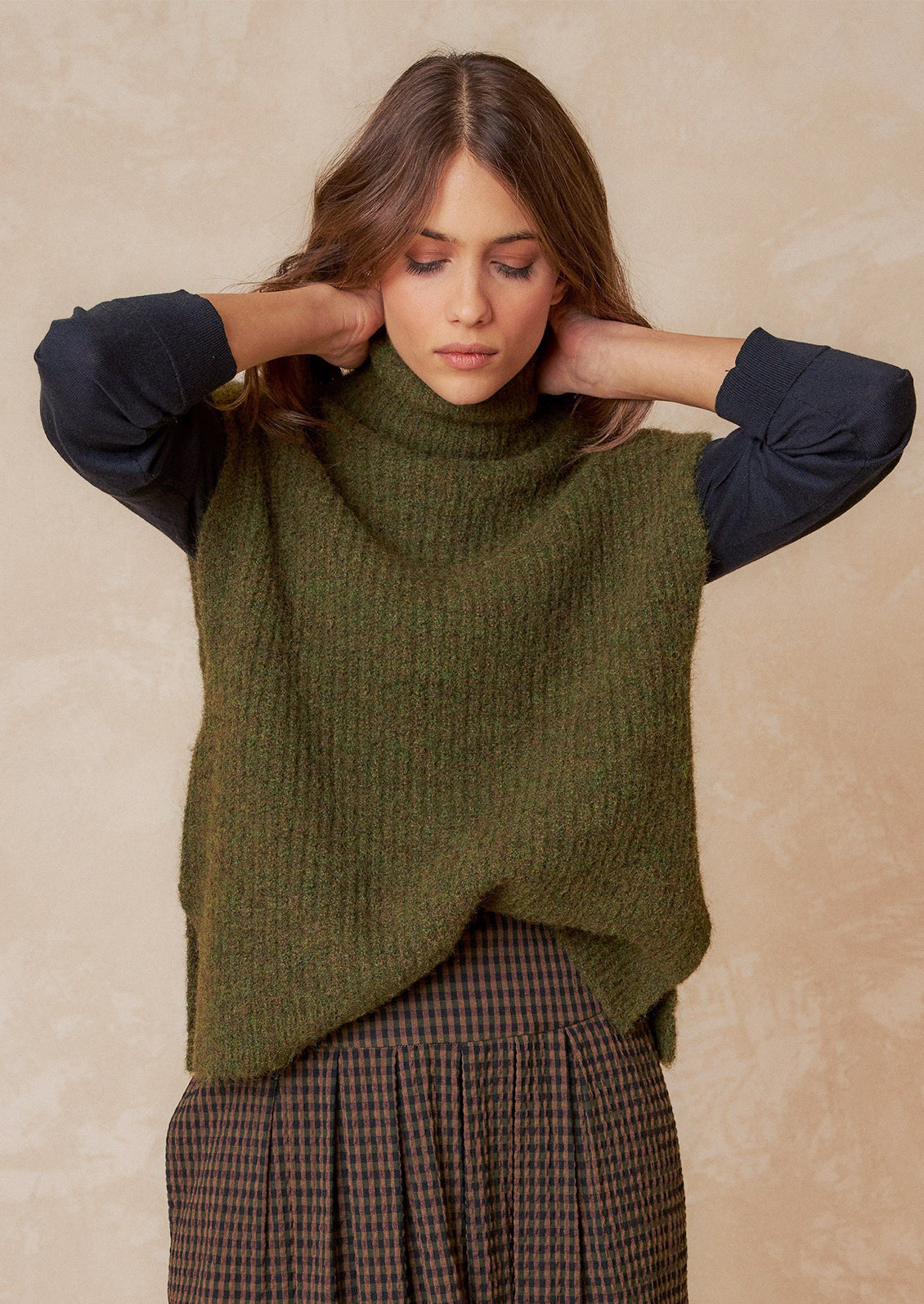 Lidey Turtleneck Sweater Vest