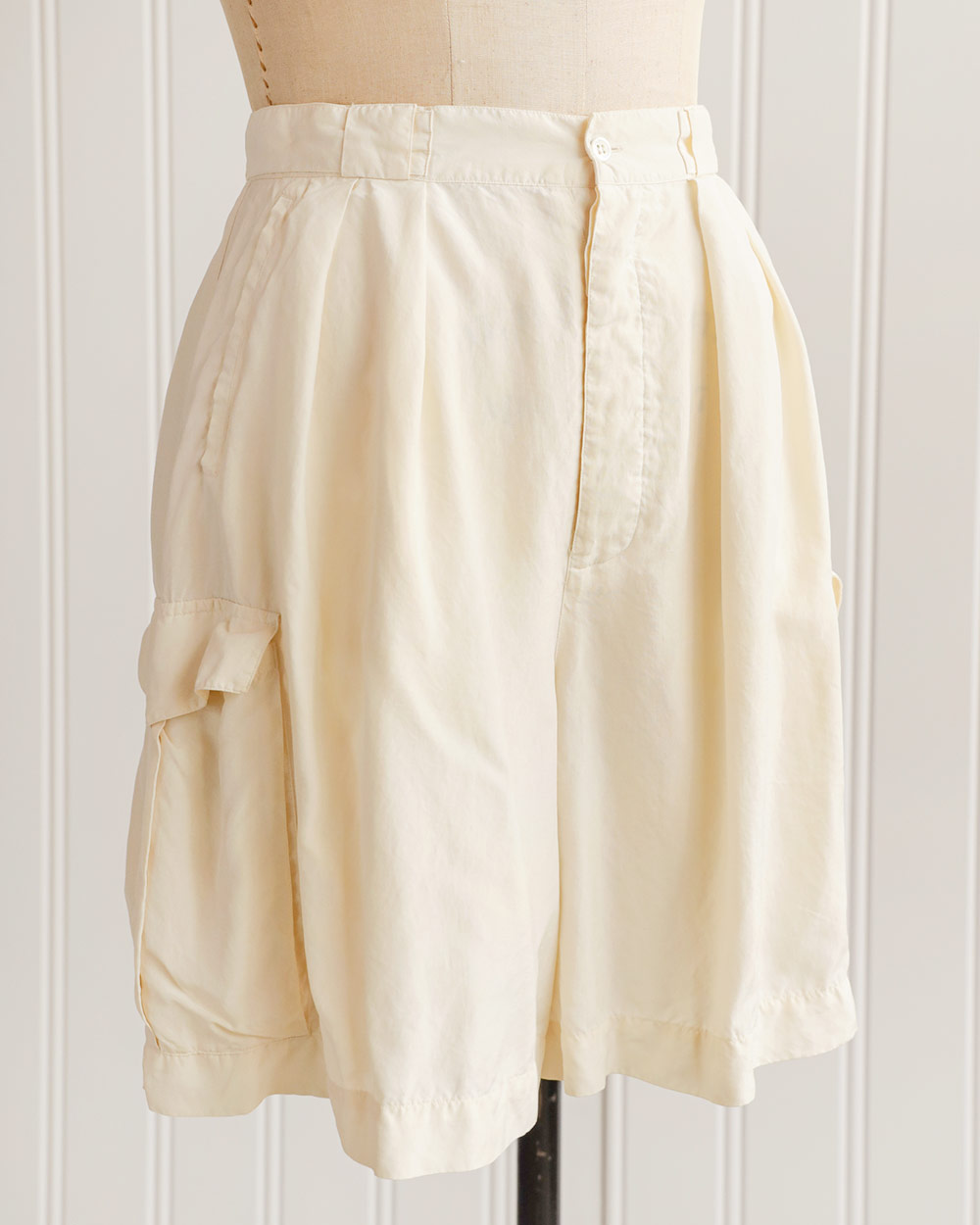 Lemasson Silk Cargo Shorts