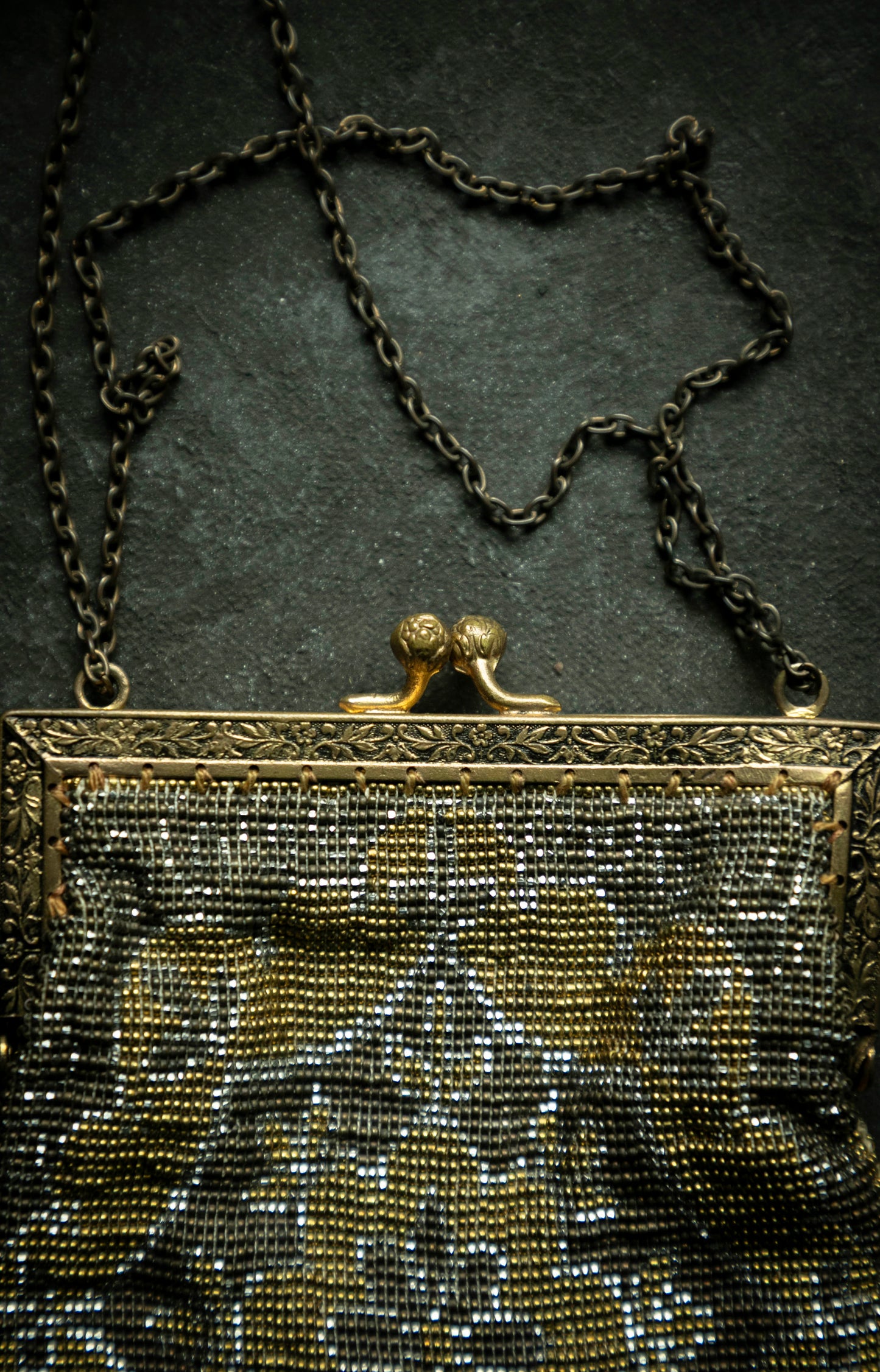 Antique French Cut Steel Beaded Purse