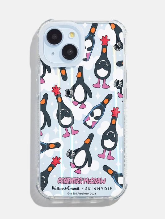 Wallace & Gromit x Skinnydip Feathers Shock iPhone Case
