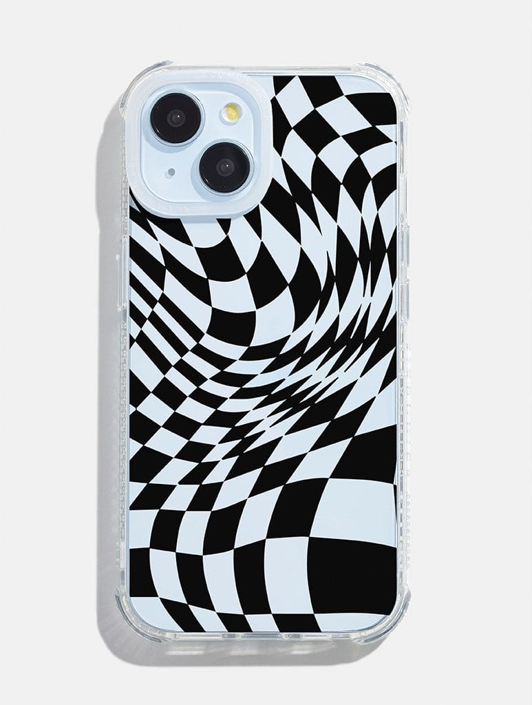 Warped Check Shock iPhone Case