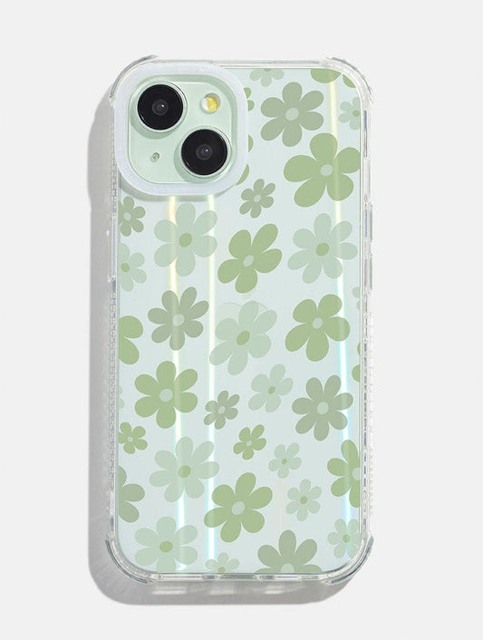 Warped Sage Flower Shock iPhone Case