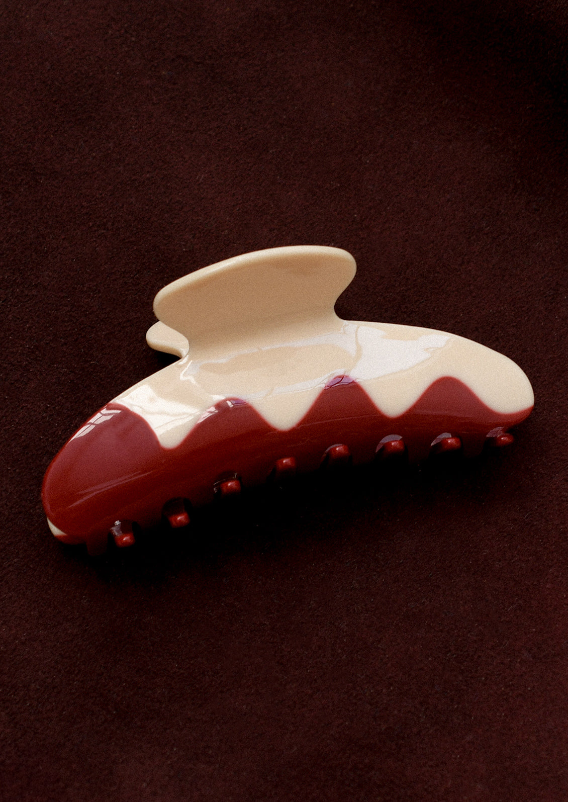 Two Tone Wave Hair Claw