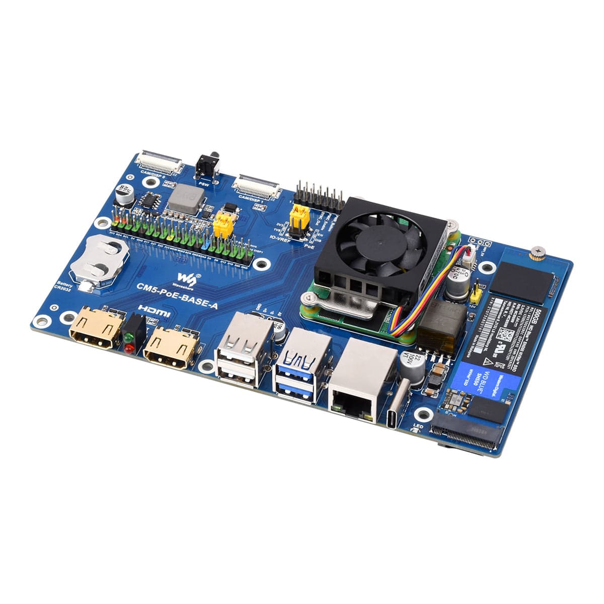 Waveshare PoE IO Board for Raspberry Pi CM5