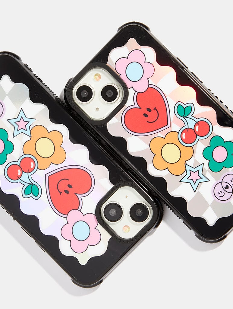 Wavey Icon Check Shock iPhone Case
