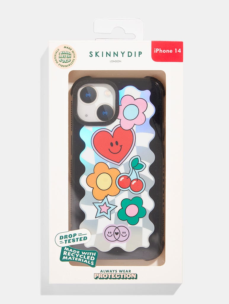 Wavey Icon Check Shock iPhone Case