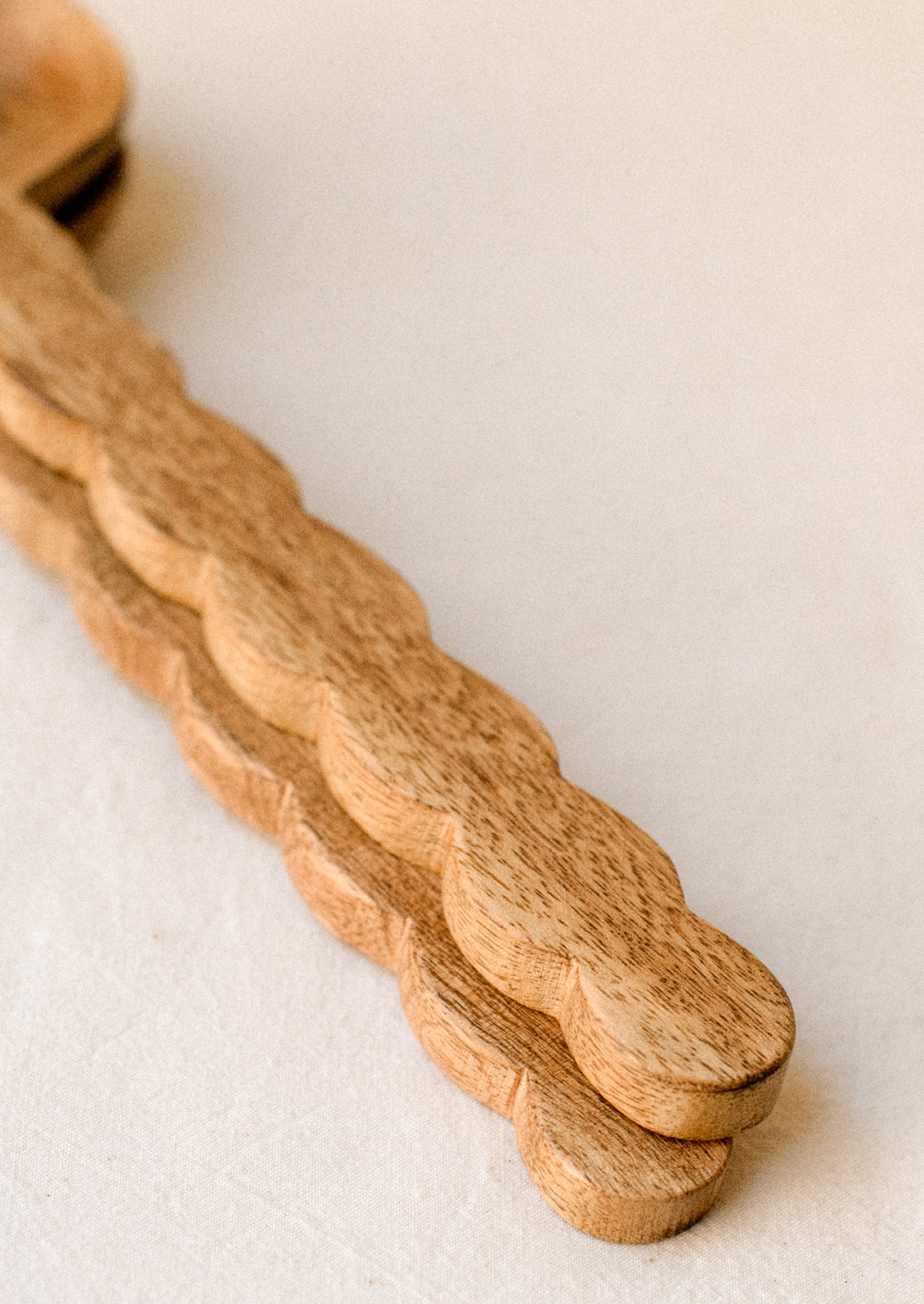 Wavy Wooden Serving Set