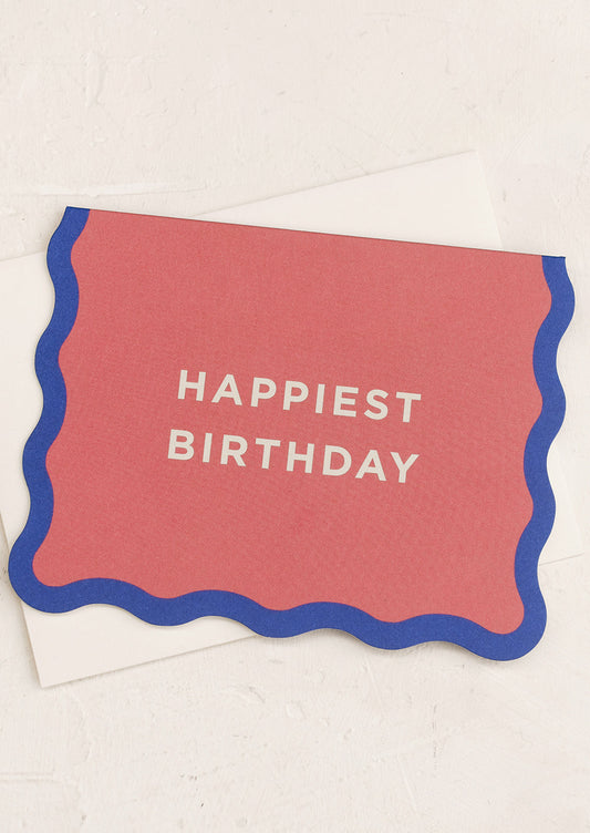 Wavy Happiest Birthday Card