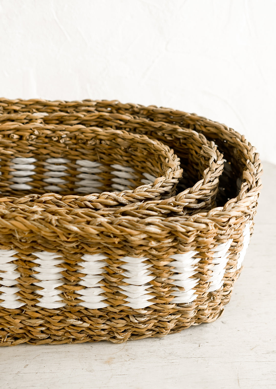 Weave Stripe Storage Basket