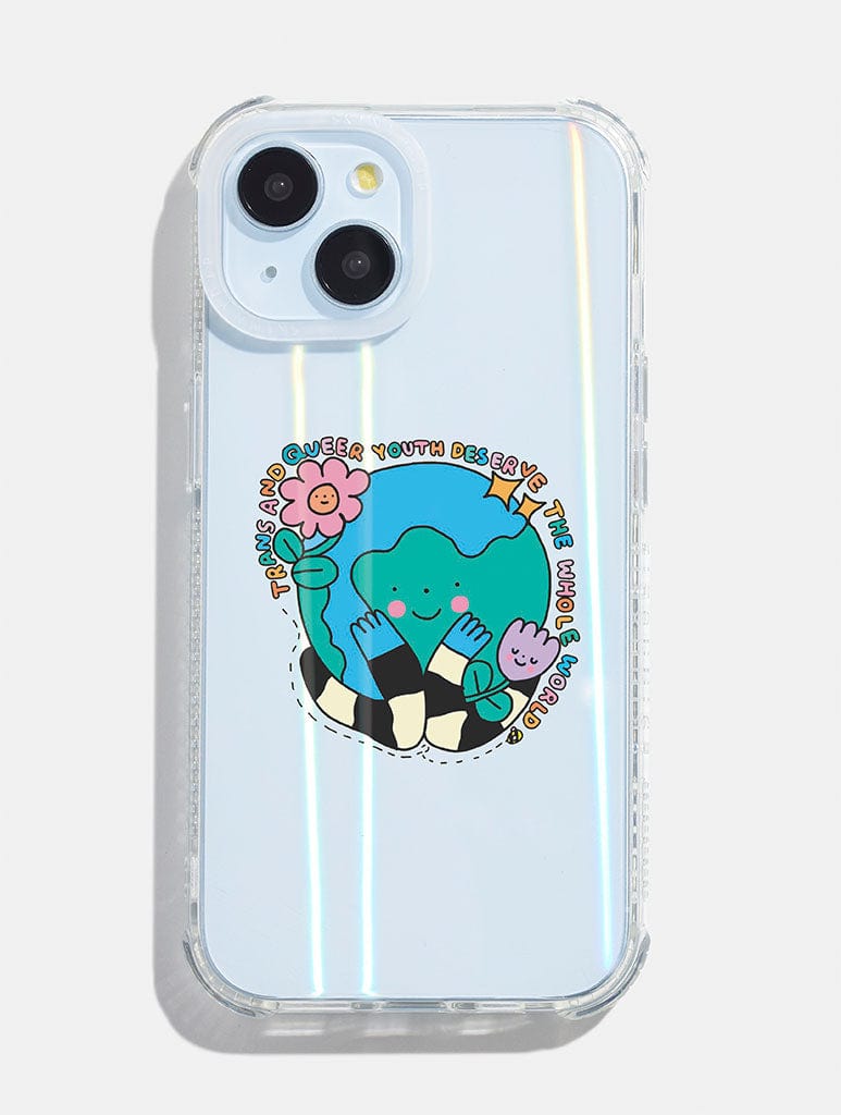 Wednesday Holmes x Skinnydip Trans and Queer Youth Shock iPhone Case