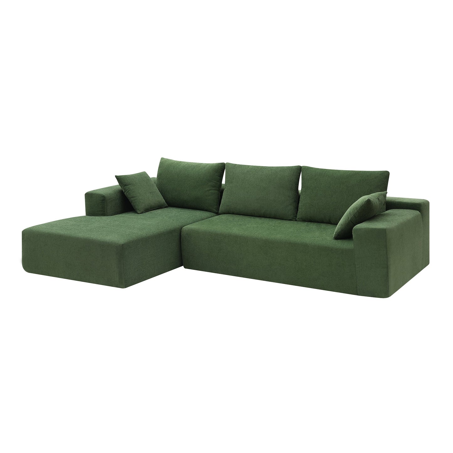 Wesley 2 Piece L Shaped Sectional Sofa with 2 Pillows