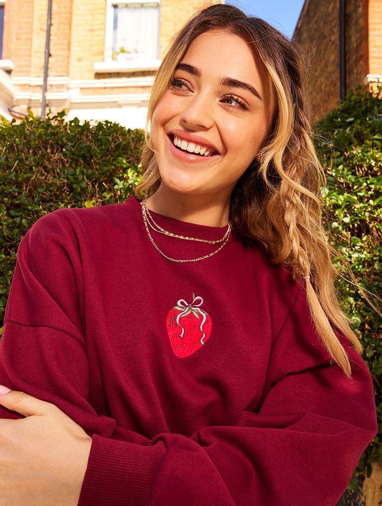 When You Know You Know Sweatshirt in Burgundy