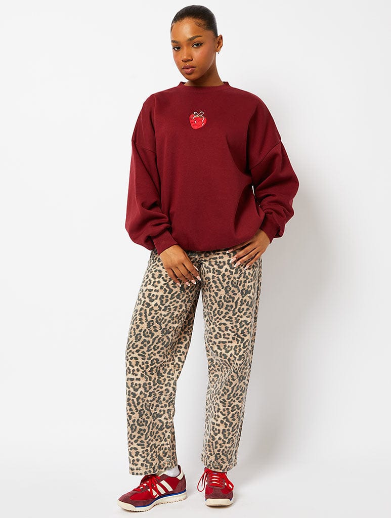 When You Know You Know Sweatshirt in Burgundy