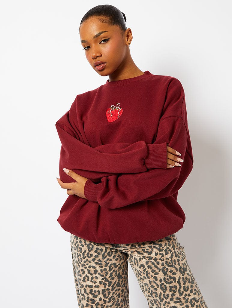 When You Know You Know Sweatshirt in Burgundy