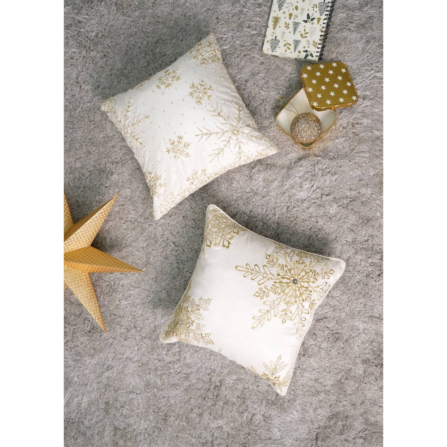 Festive Bead Work Cushion
