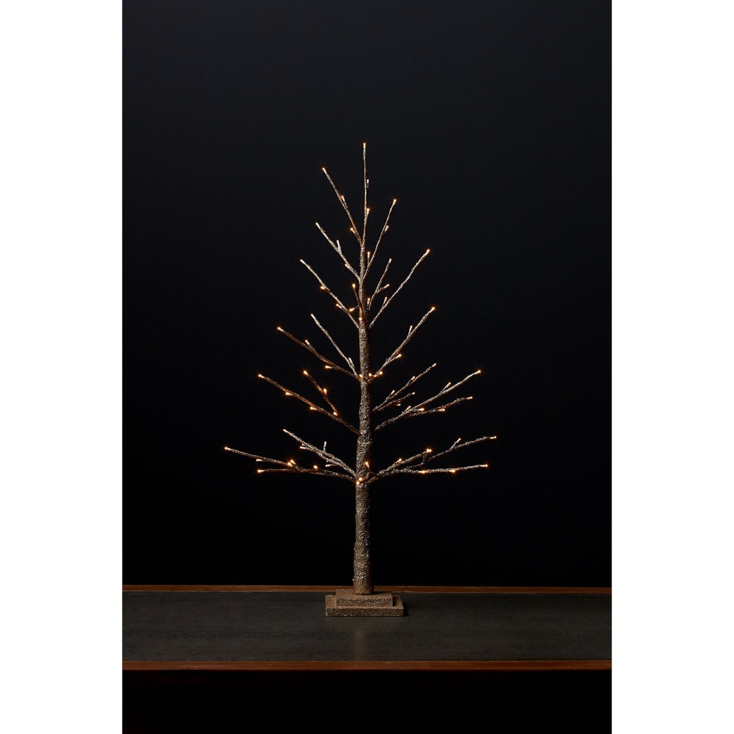 LED Lighted Gold Twig Tree 36"