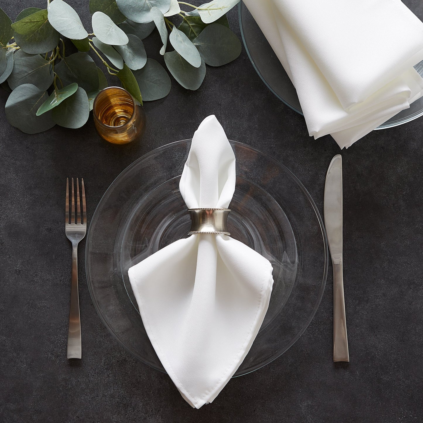White Commercial Quality 18"X18" Napkins, Set Of 6