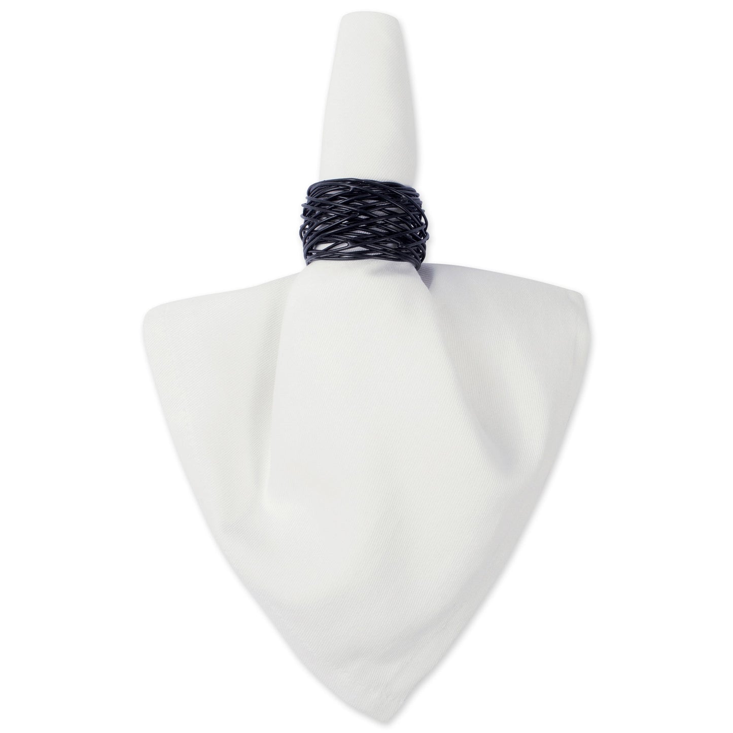 White Polyester Napkins, Set Of 6