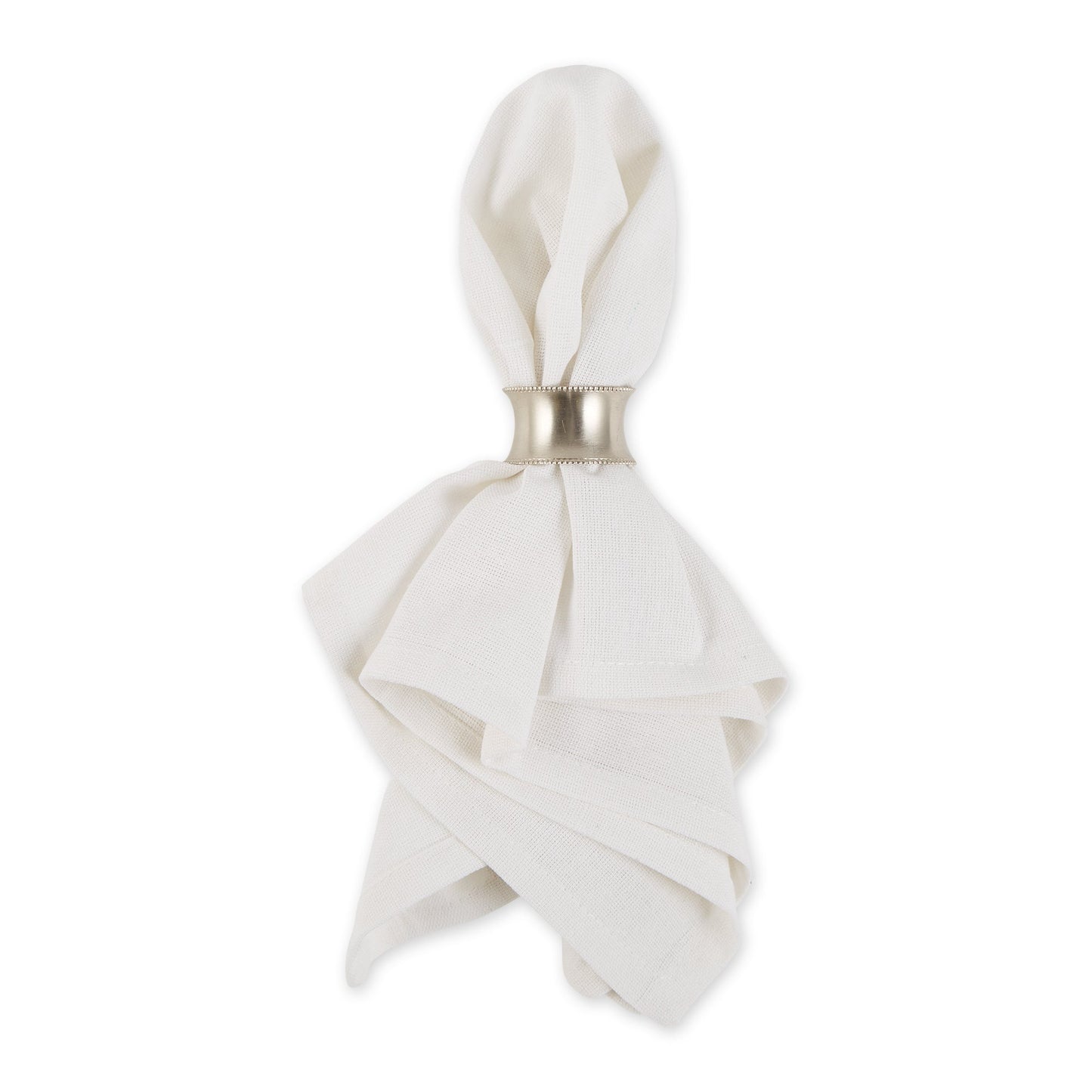White Solid Napkins, Set Of 6