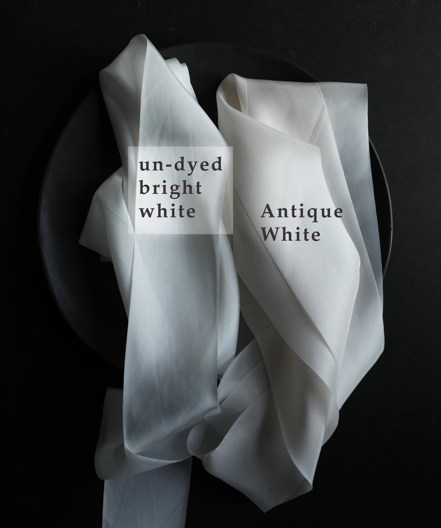 Antique White Silk Ribbon
