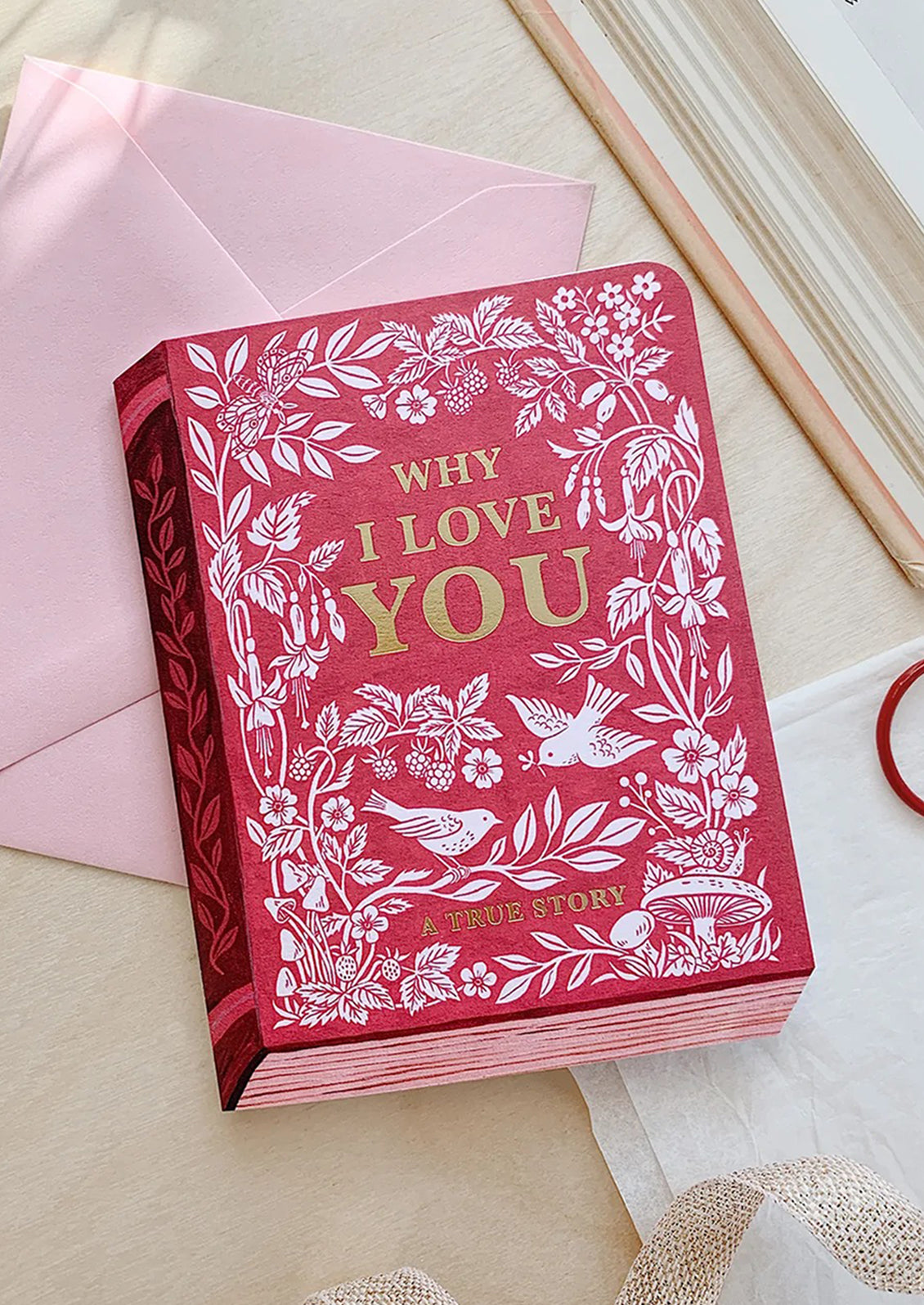 Book of Why I Love You Card
