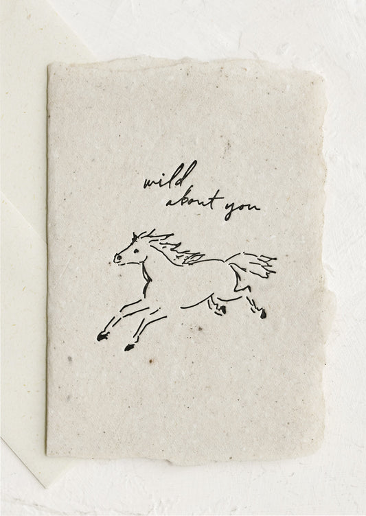 Horse Wild About You Card