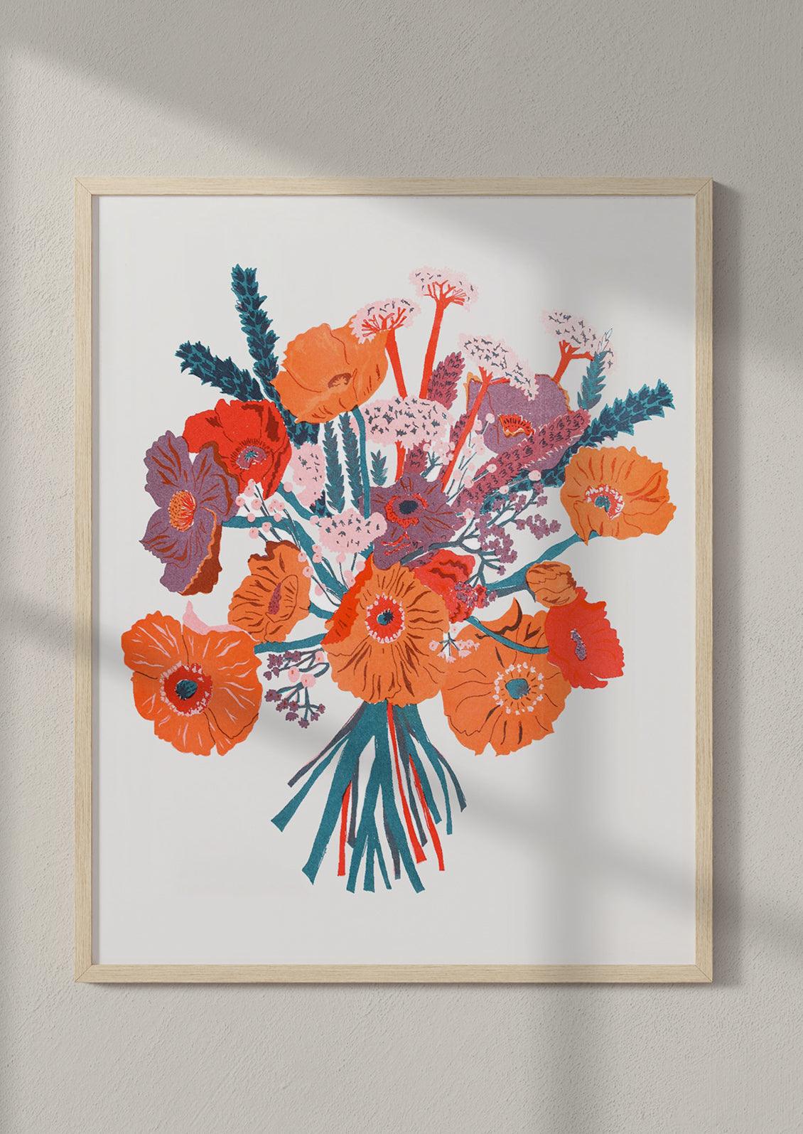 Wild Bouquet Risograph Print