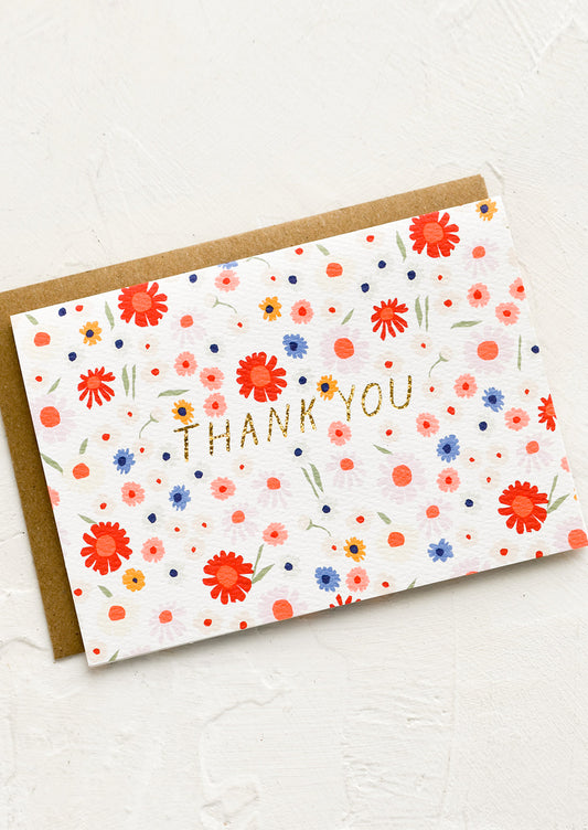 Wild Daisies Thank You Card