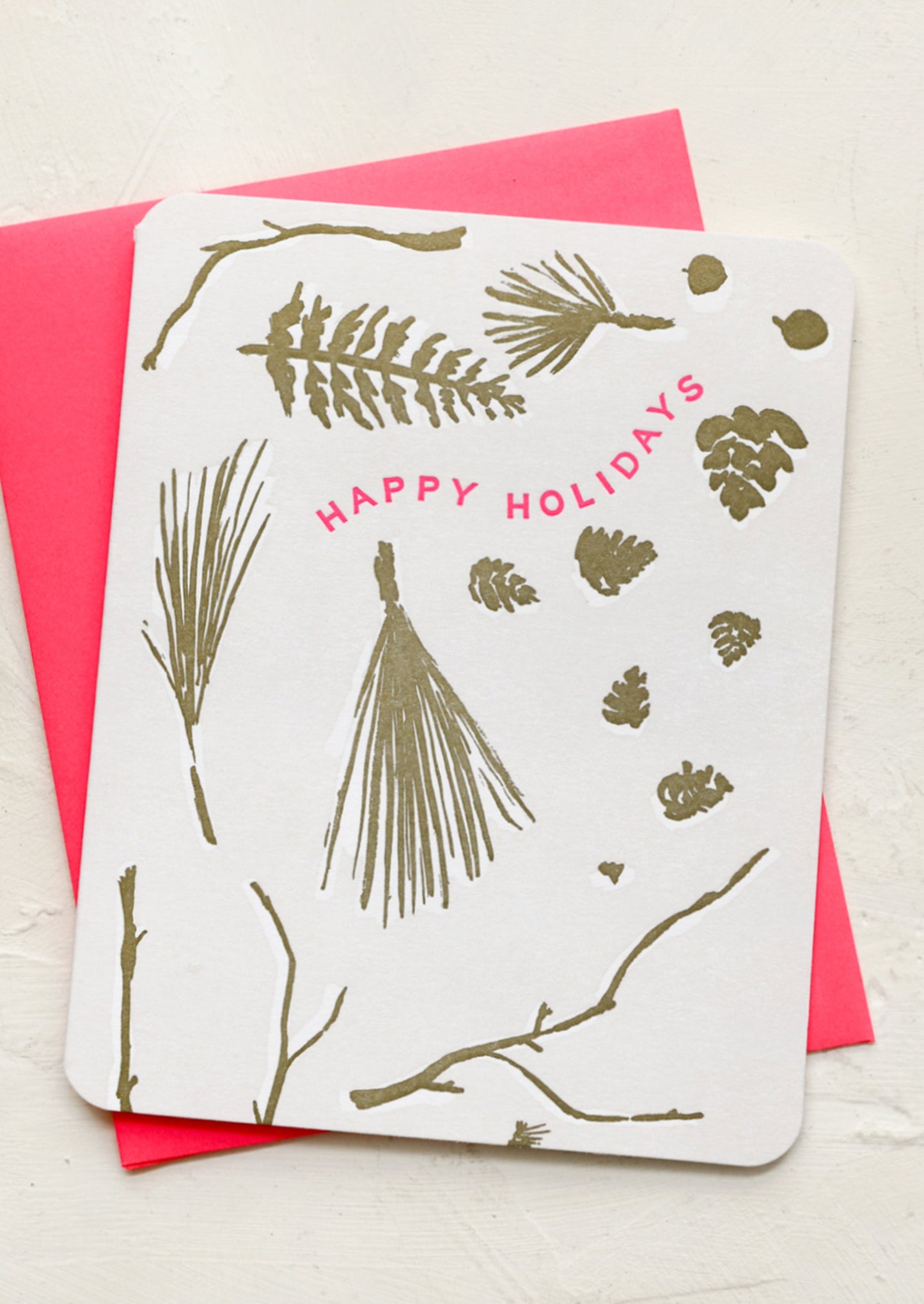 Winter Foliage Holiday Card