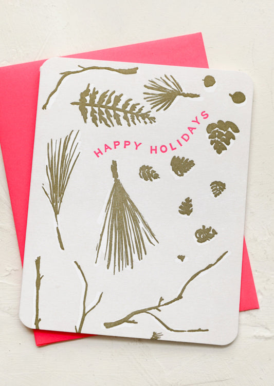 Winter Foliage Holiday Card