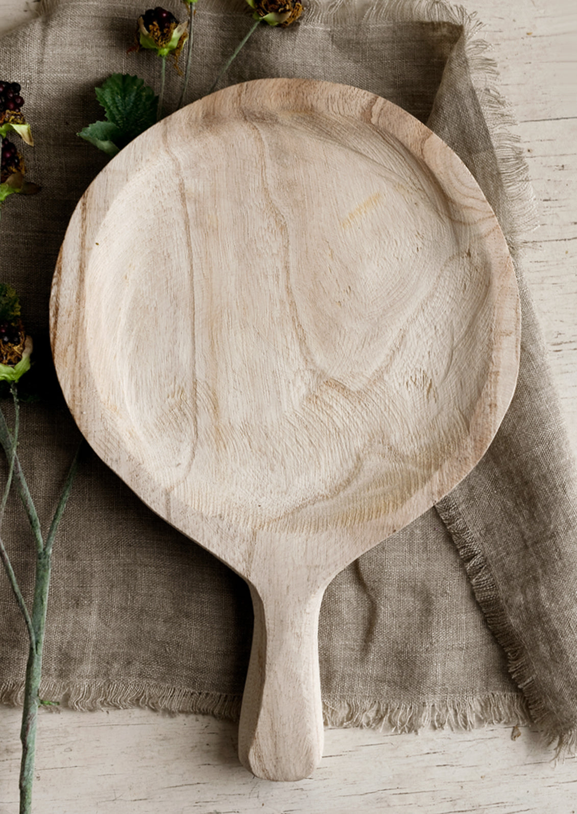 Wooden Paddle Display Tray